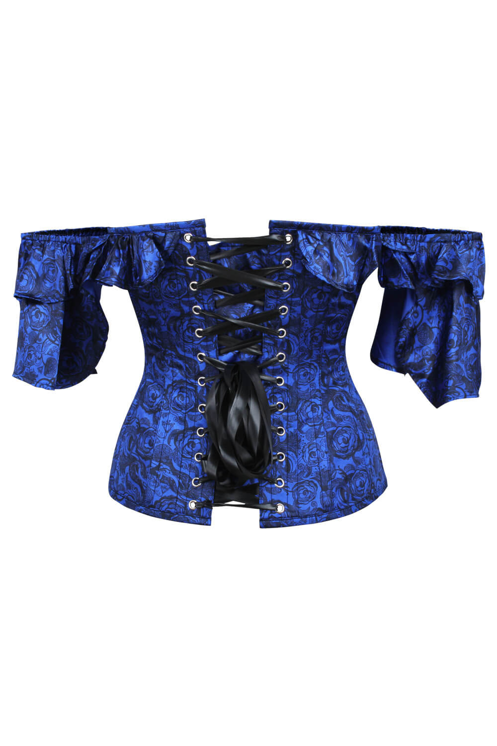 Hawk Overbust Red Satin Corset