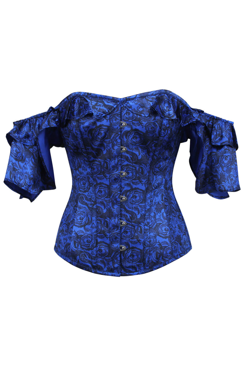 Hawk Overbust Red Satin Corset