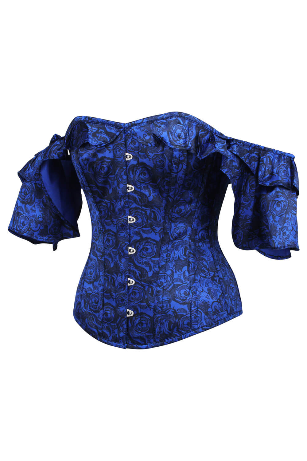 Hawk Overbust Red Satin Corset