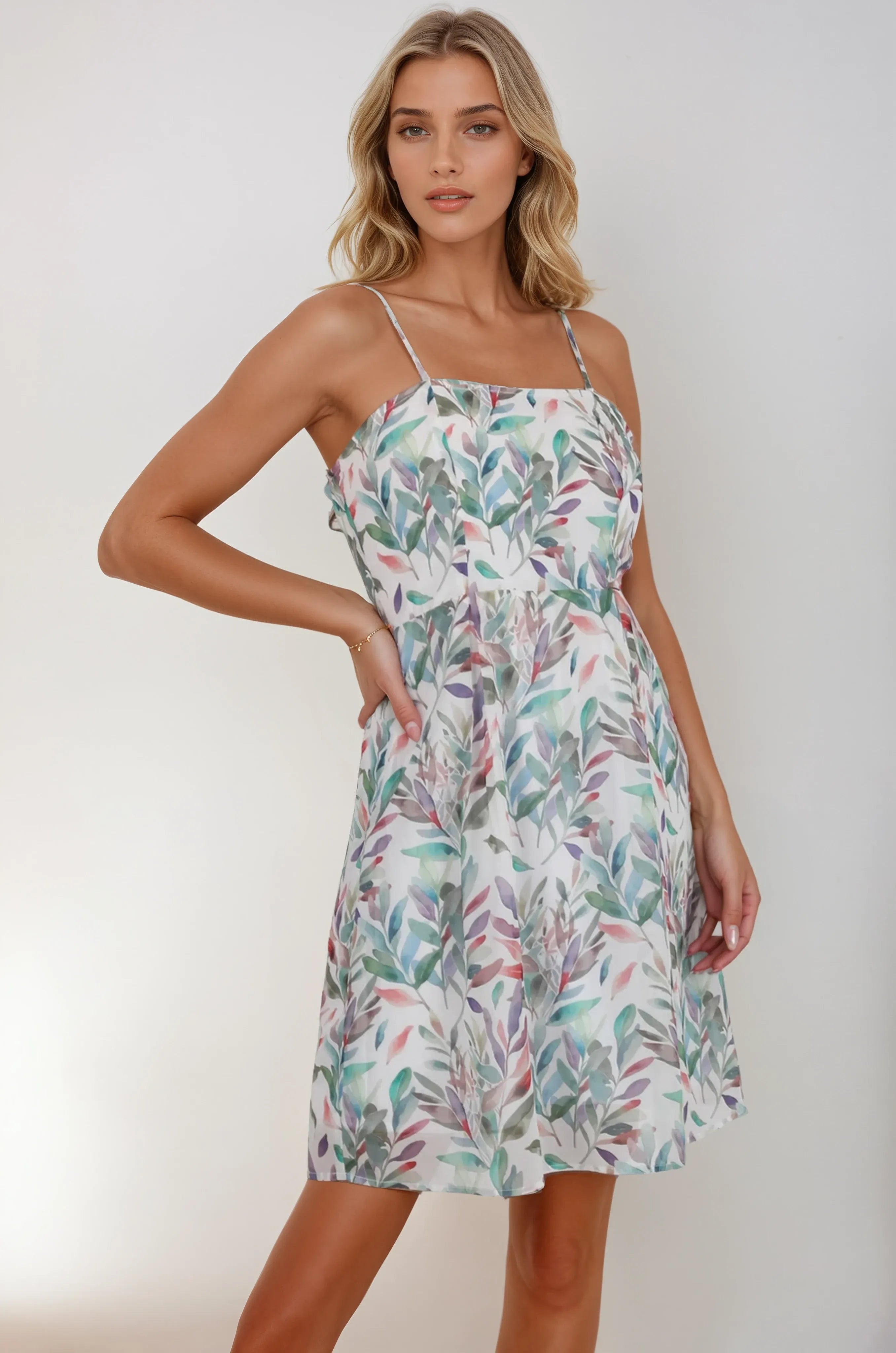 Selina Strappy Shoulder Tea Dress