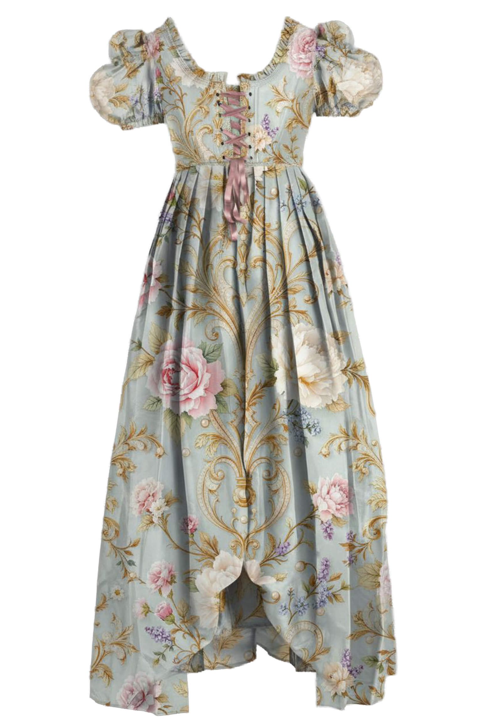 Misa Rococo Baroque with Rose Guinevere Corset Dress
