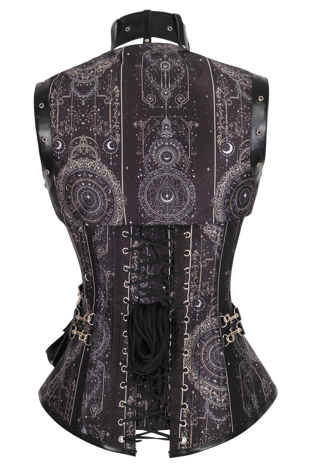 Tasharra Overbust Celestial Inspired Print Corset