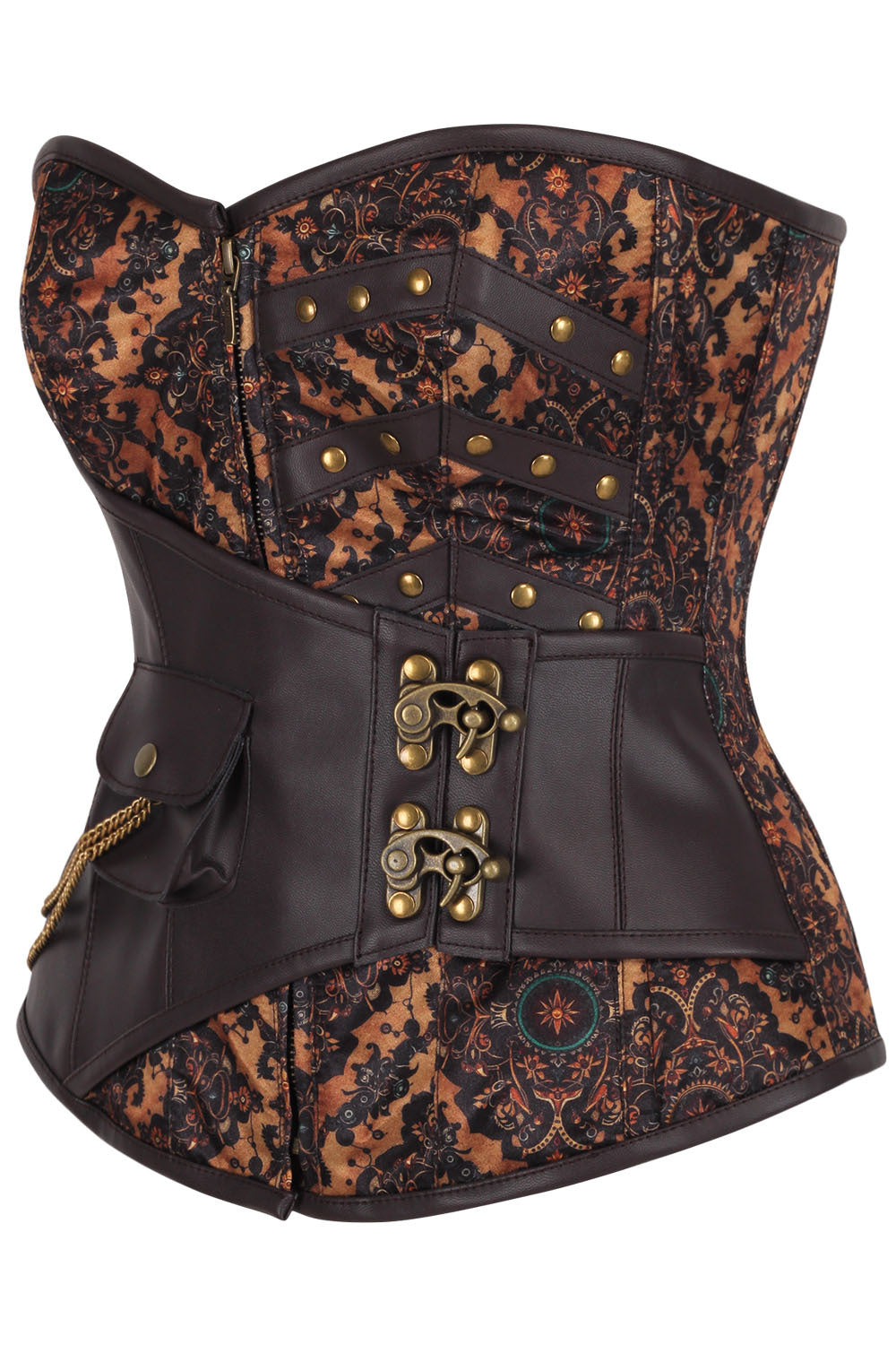 Tannis Ornate Floral Overbust Steampunk Corset