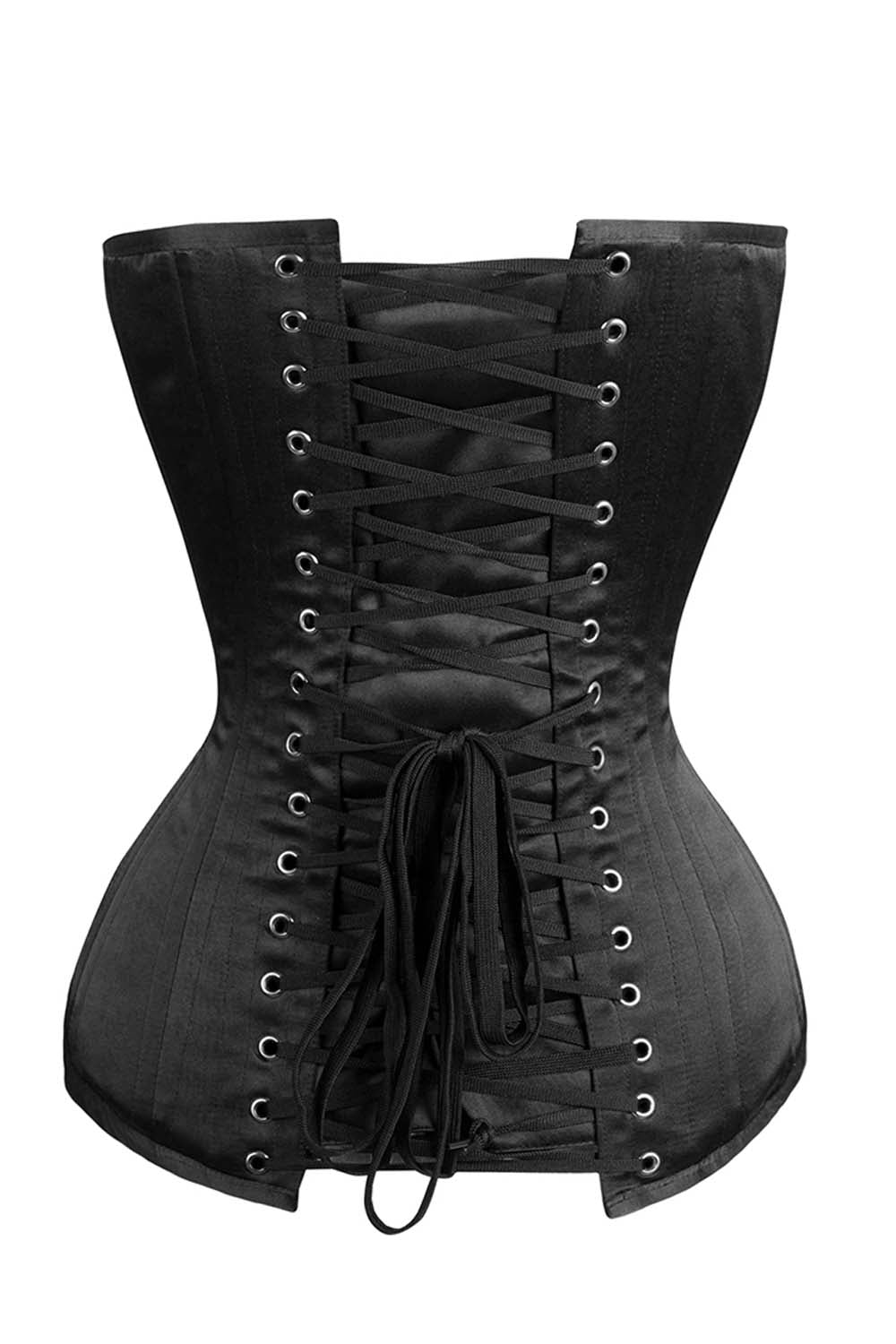 Arnisha Black Satin Overbust Corset