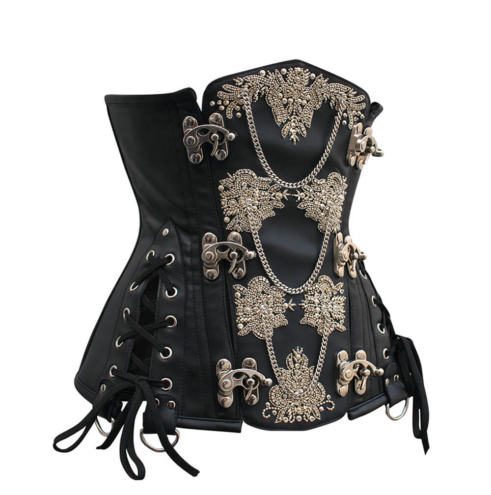 Heidi Steampunk Underbust Embroidered Corset
