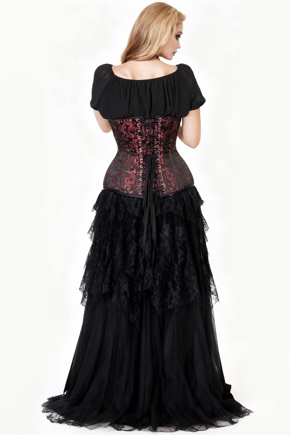 Malani Brocade Underbust Waist Trainer Corset