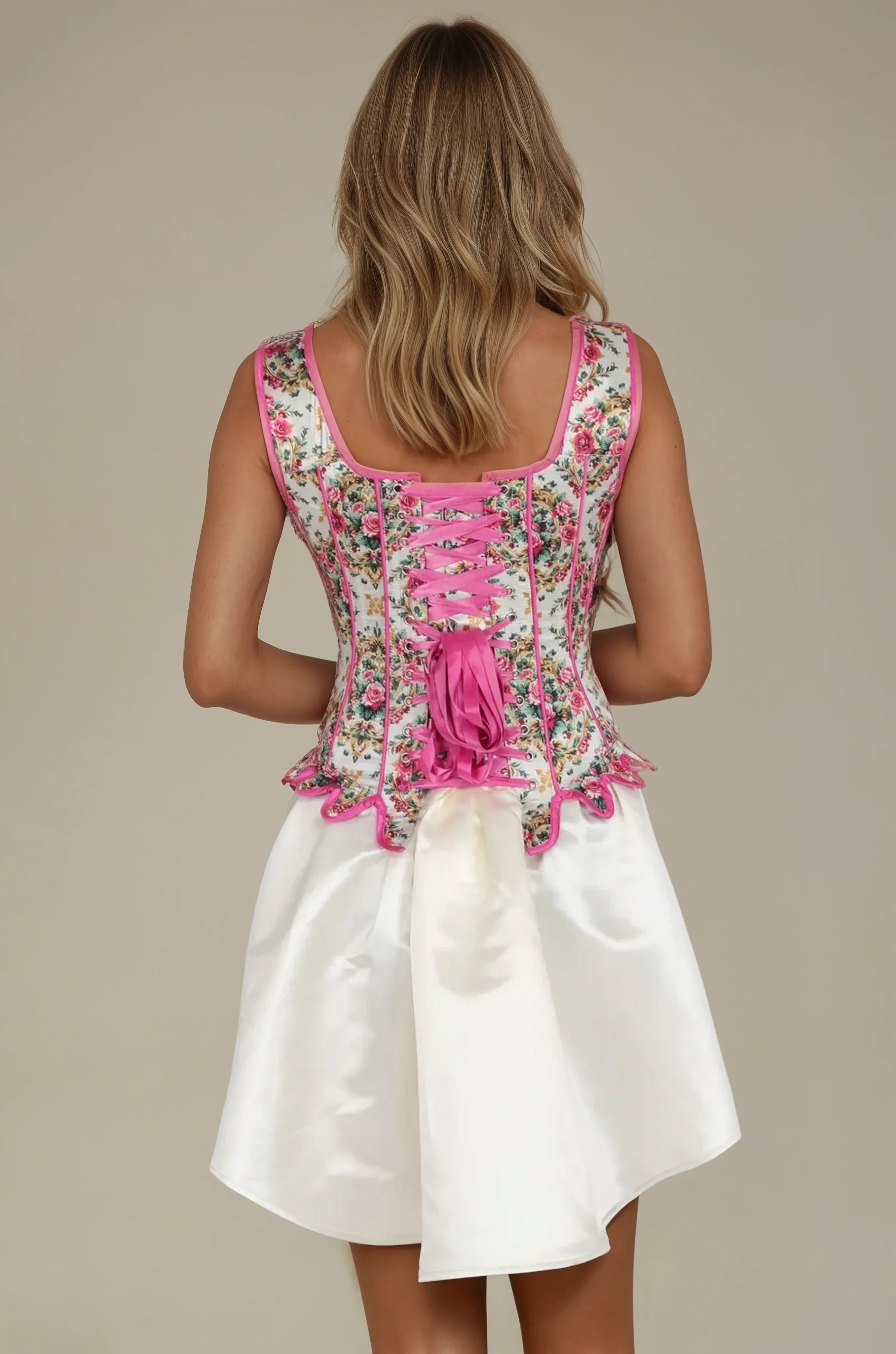 Mitsue Victorian Rose Garden Overbust Corset