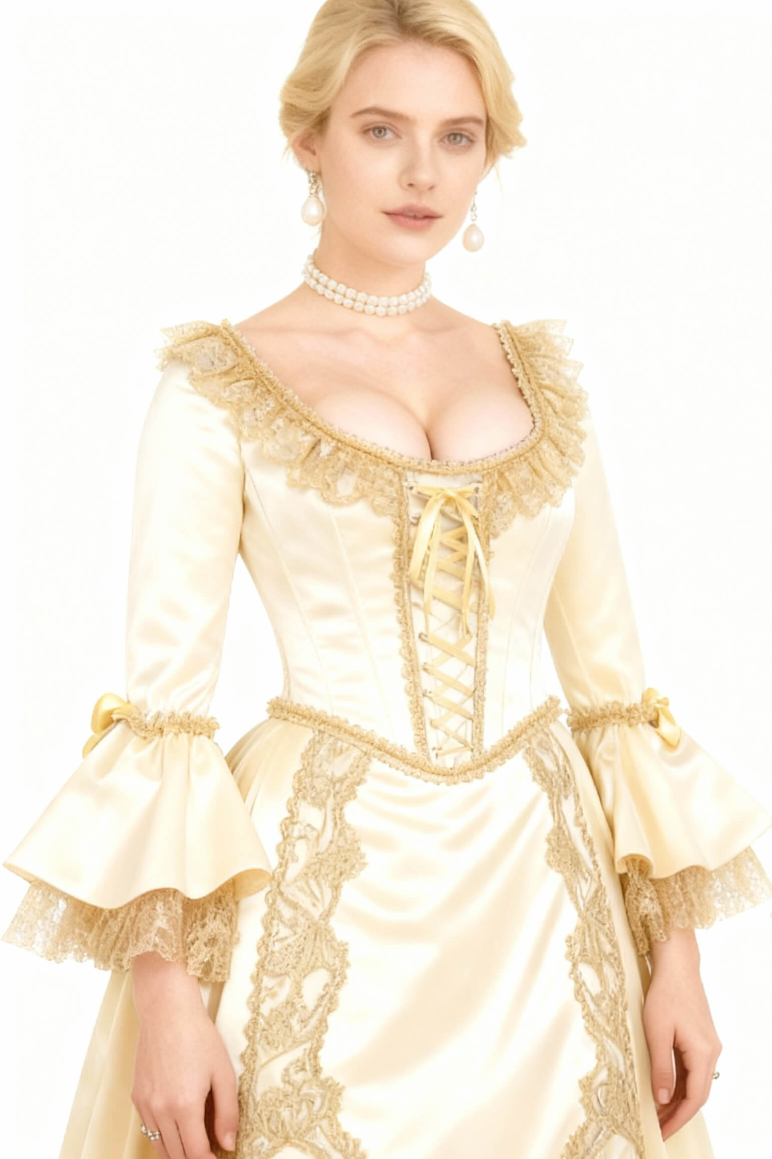 Darbey Rococo Brocade Overbust Corset